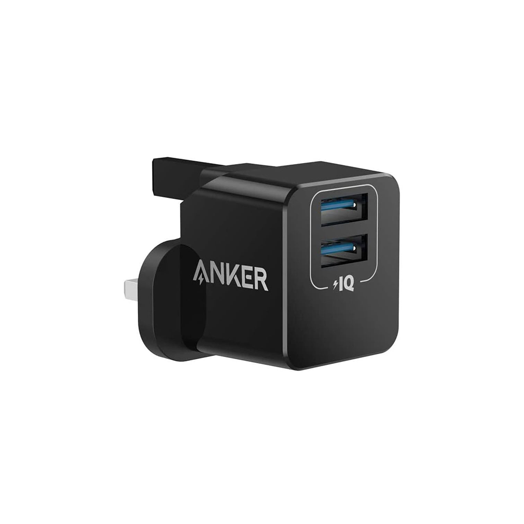 Anker PowerPort mini Dual Port USB Charger - Black in Qatar Anker PowerPort mini Dual Port USB Charger - Black in Qatar